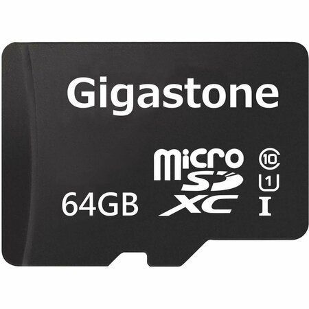 GIGASTONE Prime GS-2IN1600X64G Memory Card, Micro SD GS-2IN1600X64GB-R